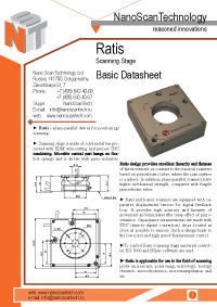 Ratis - plane-parallel scanning stage