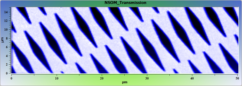 Vanadium test grating. NSOM image.