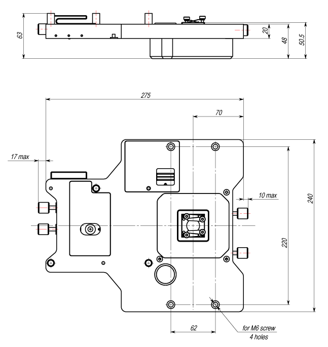 Certus Optic (scanning stage)  drawings